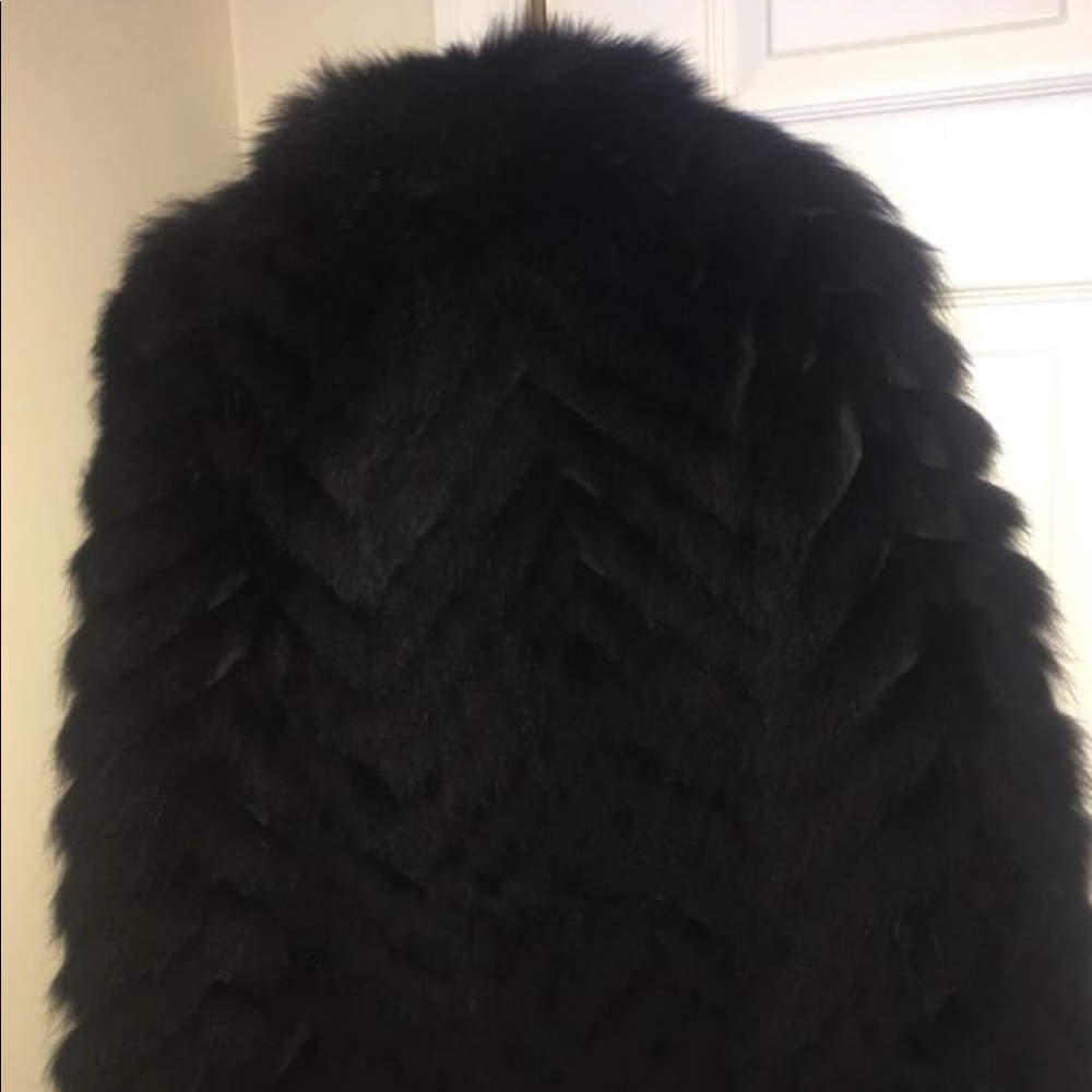 Henig Furs Black Fox Coat